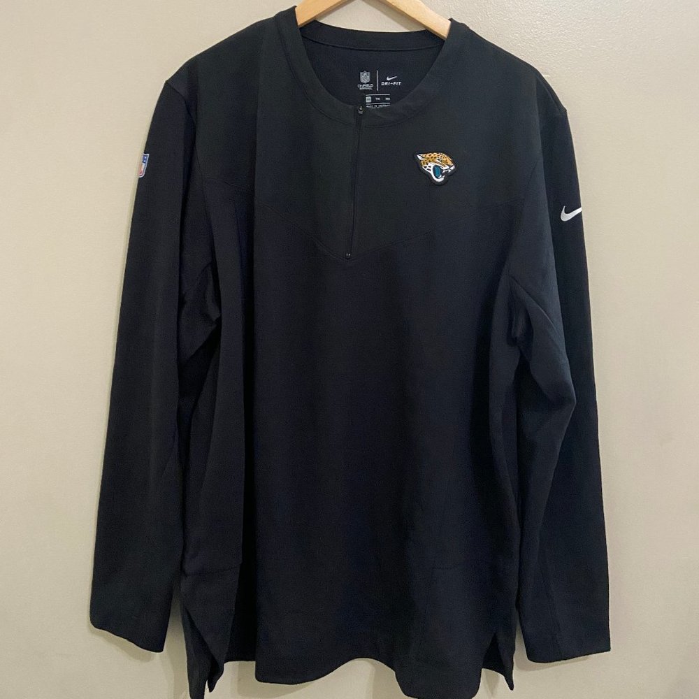 Nike Jacksonville Jaguars Team Issue Sideline Quarter-Zip Jacket Mens 2XL NEW